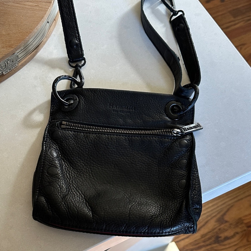 Hammitt Black Leather Crossbody Bag